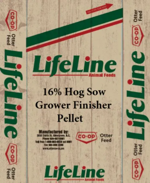 Lifeline 16% Hog/Sow Grower Finisher Pellet 20KG