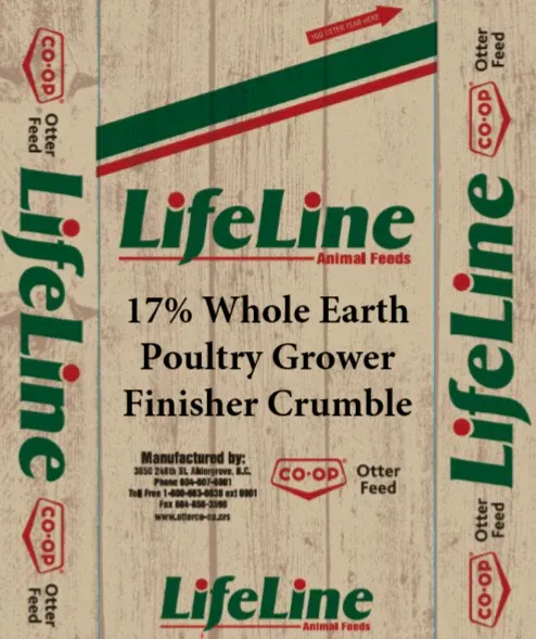 Whole Earth 17% Poultry Gamebird Grower Finisher Crumble 20KG