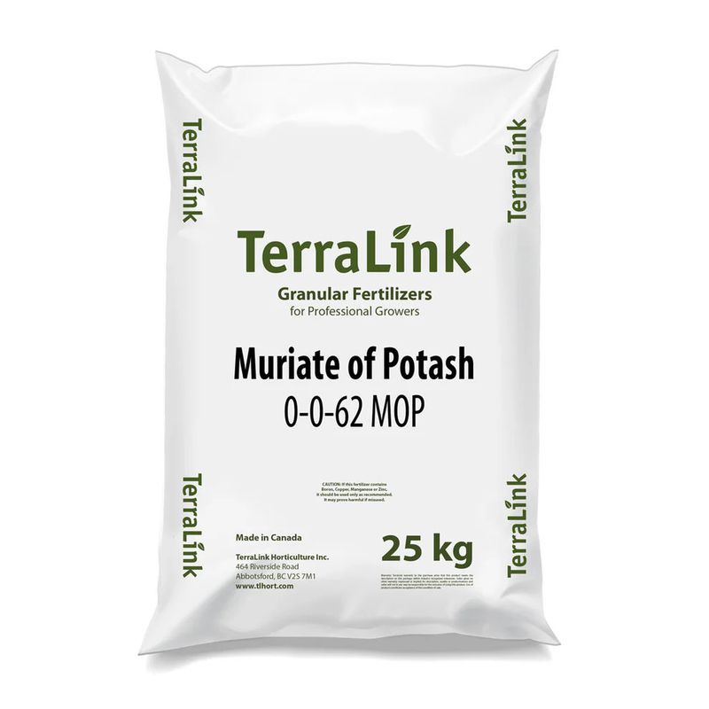 Potassium Chloride/Muriate of Potash 0-0-62 Coarse 25KG