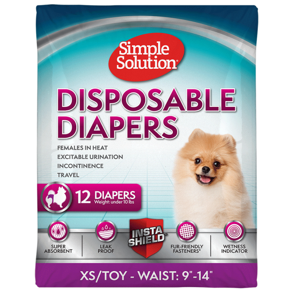 Simple Solution Disposable Diapers XS/Toy 12PK