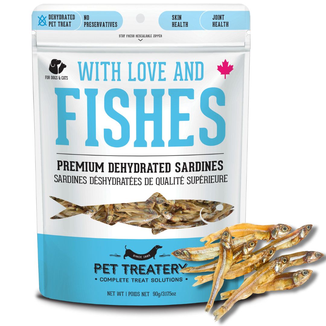 With Love &amp; Fishes Sardine Treats 90GM
