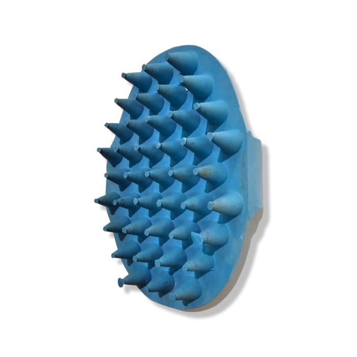 Rubber Massage Curry Comb Turquoise