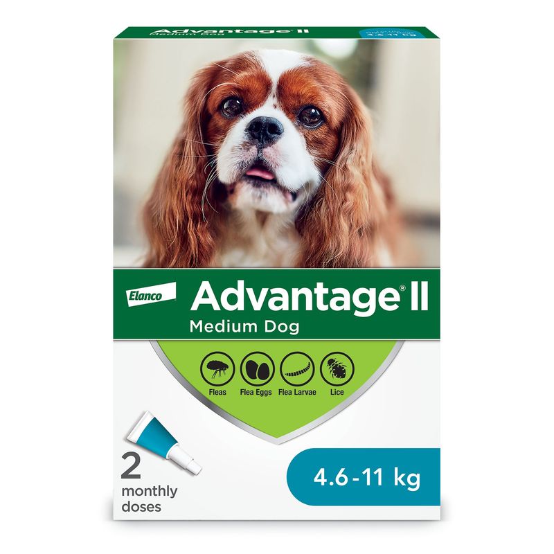 Advantage II  - 2 Dose [DOG] 4.6 - 11KG