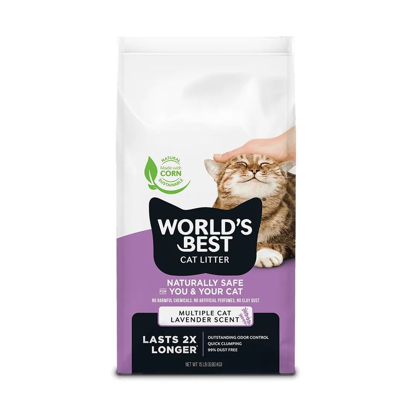 World’s Best Multiple Cat Lavender Scented Litter 14LB
