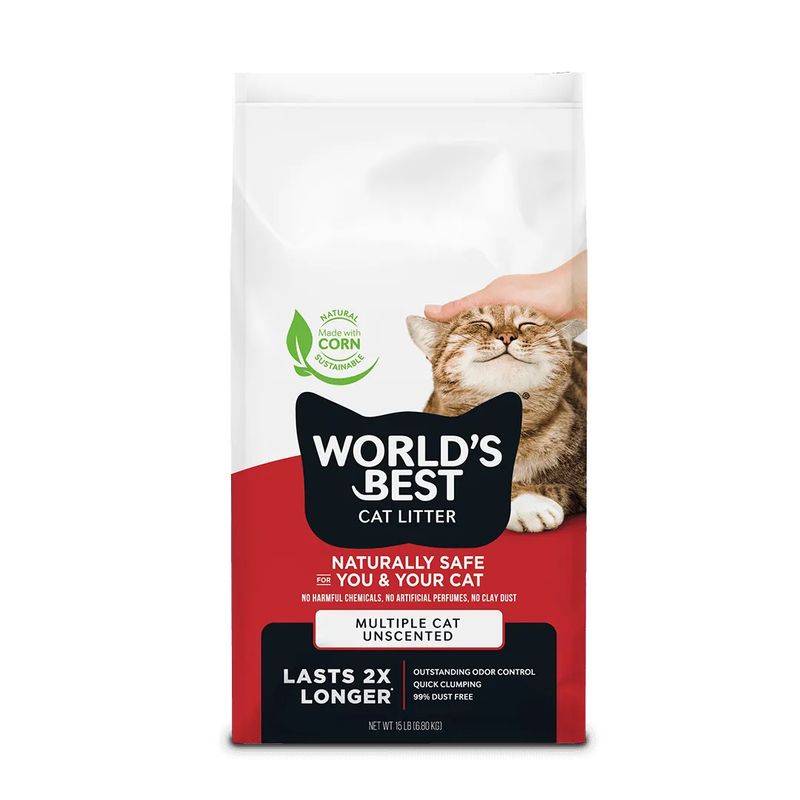 World’s Best Multiple Cat Clumping Litter 14LB