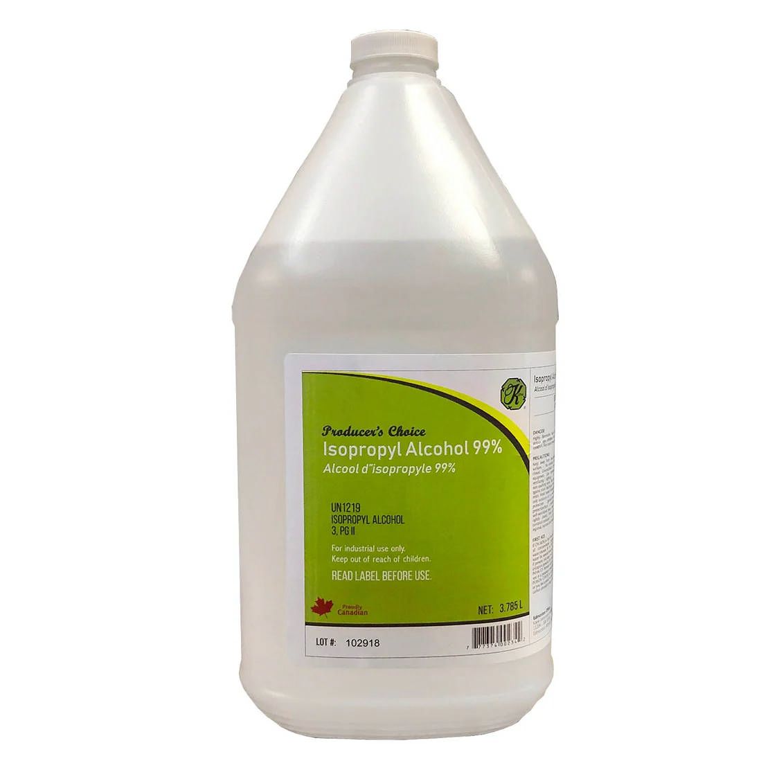 Isopropyl Alcohol 99% 3.8L
