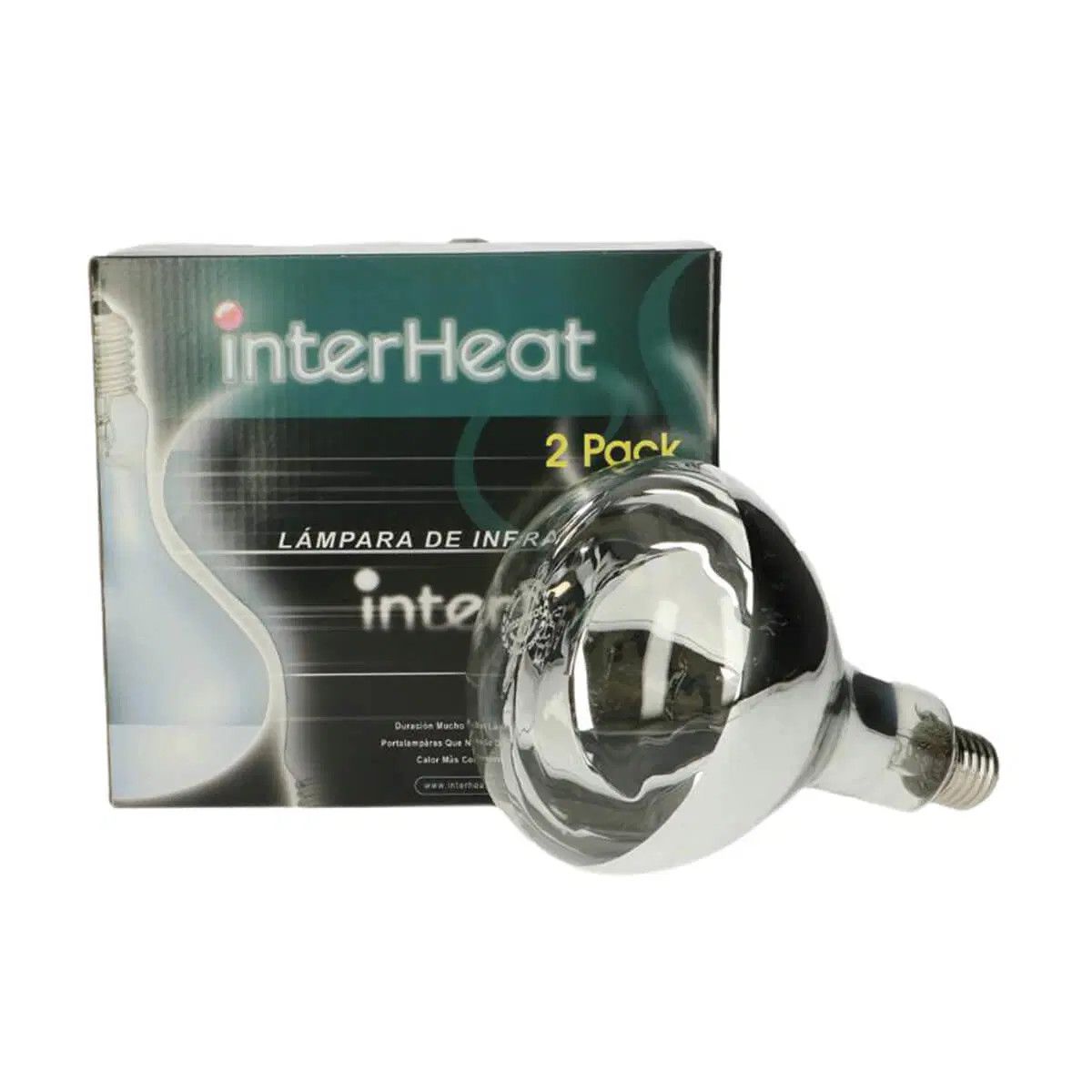 Interheat Bulb White 2 Pack 175W
