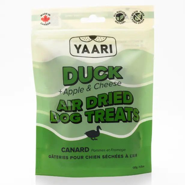 Yaari Air Dried Treats Duck Apple &amp; Cheese 130GM