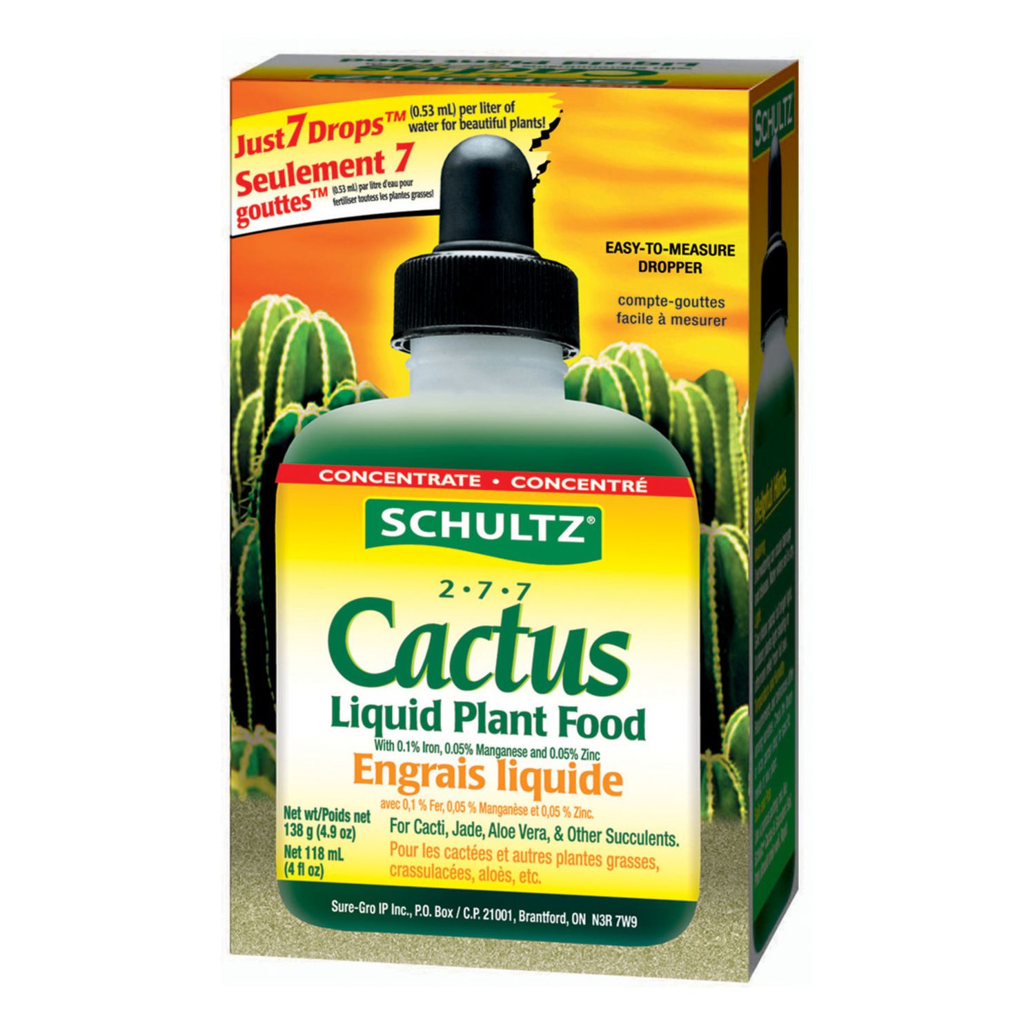 Schultz Cactus Plus Liquid 2-7-7 118mL