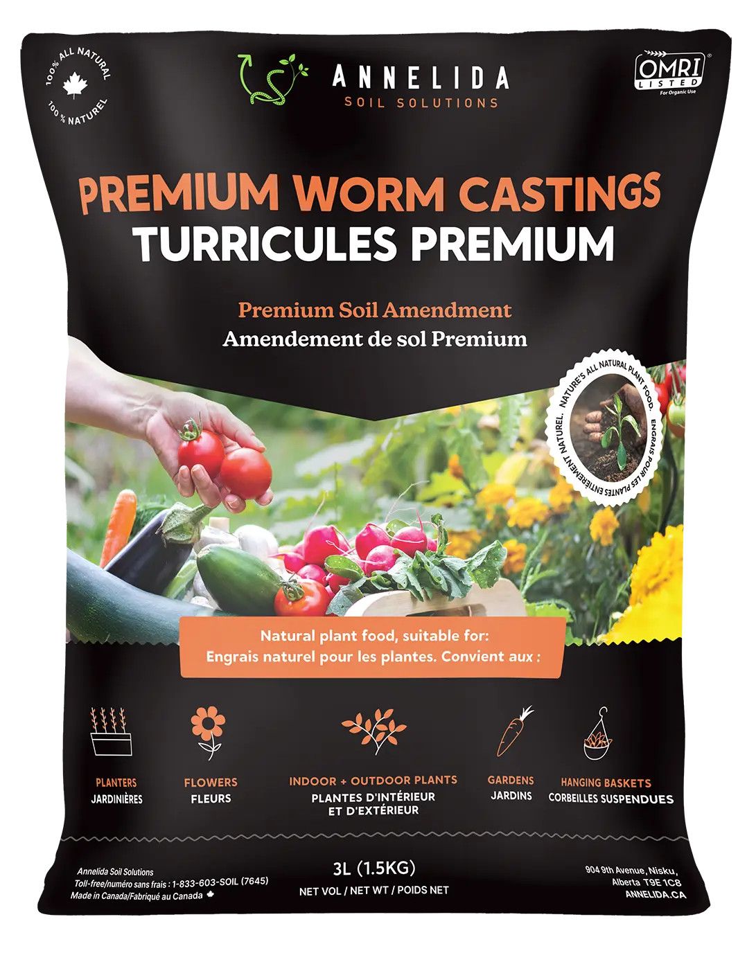 Annelida Worm Castings 20L