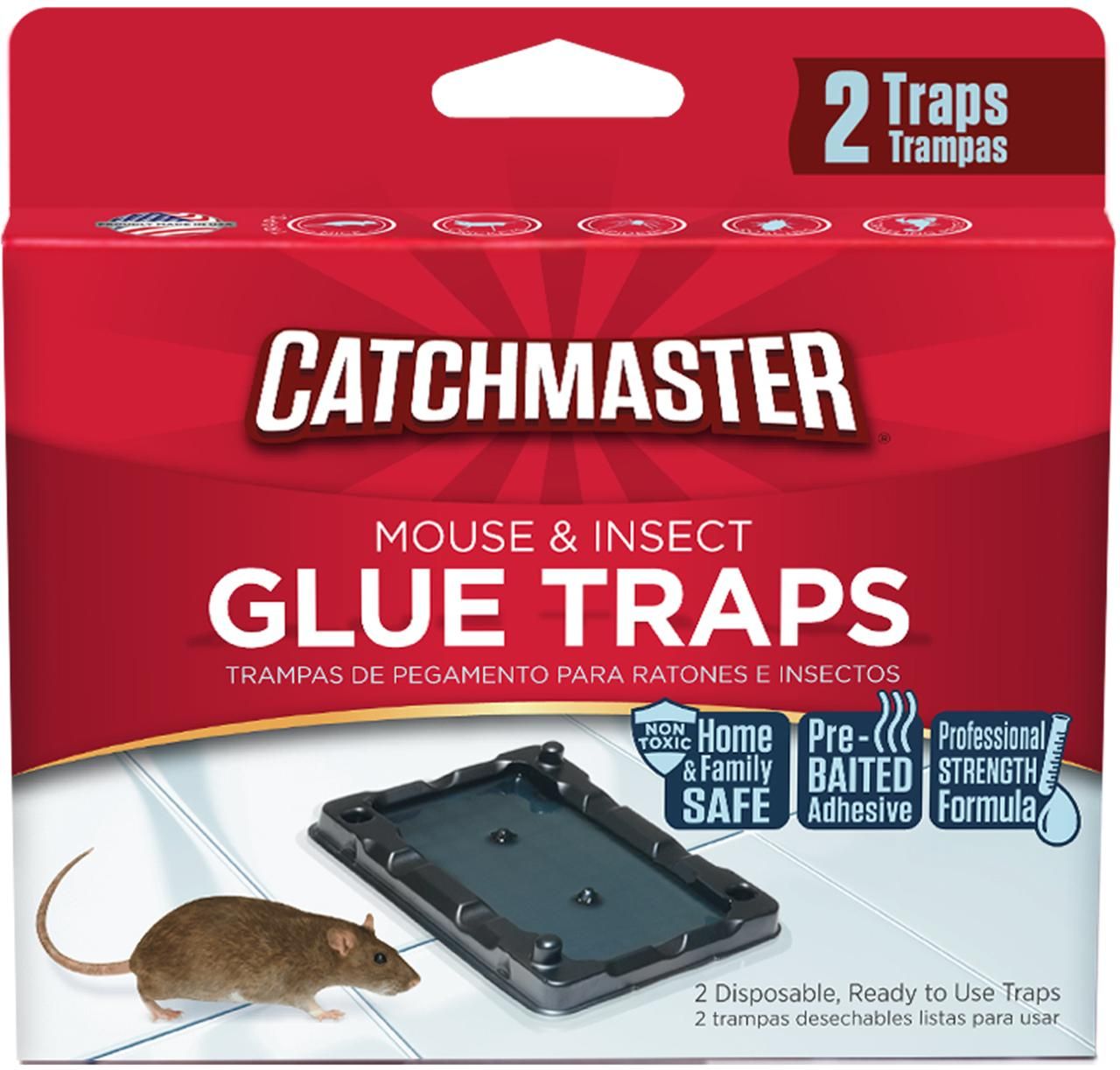 Catchmaster Mouse &amp; Insect Glue Trap 2PK