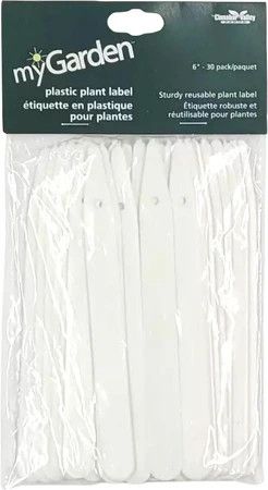 Plastic Plant Labels 6" 30PK