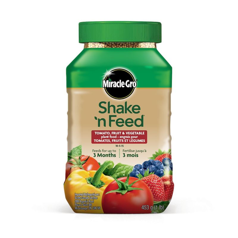 Shake-n-Feed 10-5-15 Tomato, Fruit &amp; Vegetable Food 453g^