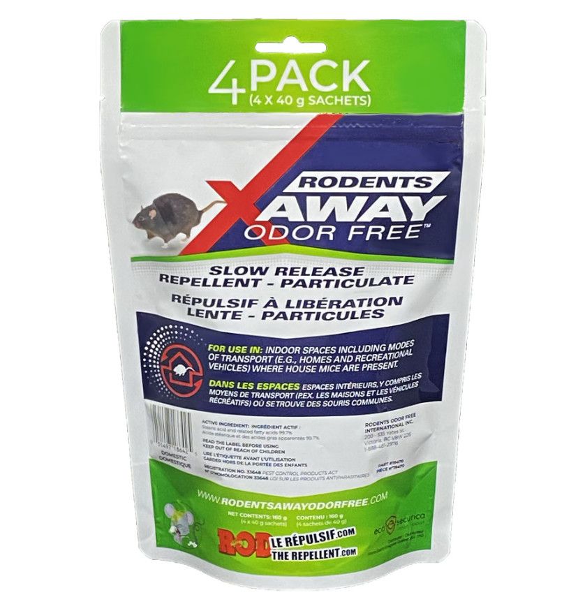 Rodents Away Odor Free 4PK
