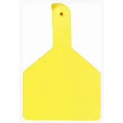 DISCOUNTED 24 PKG - Stockman Z Tags 1PC Bull &amp; Cow Blank - Yellow 24 PKG
