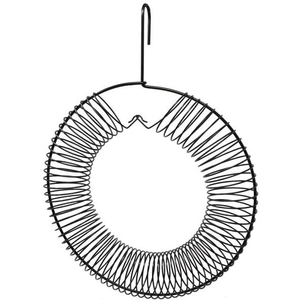 Bird Feeder Whole Peanut Wreath Black