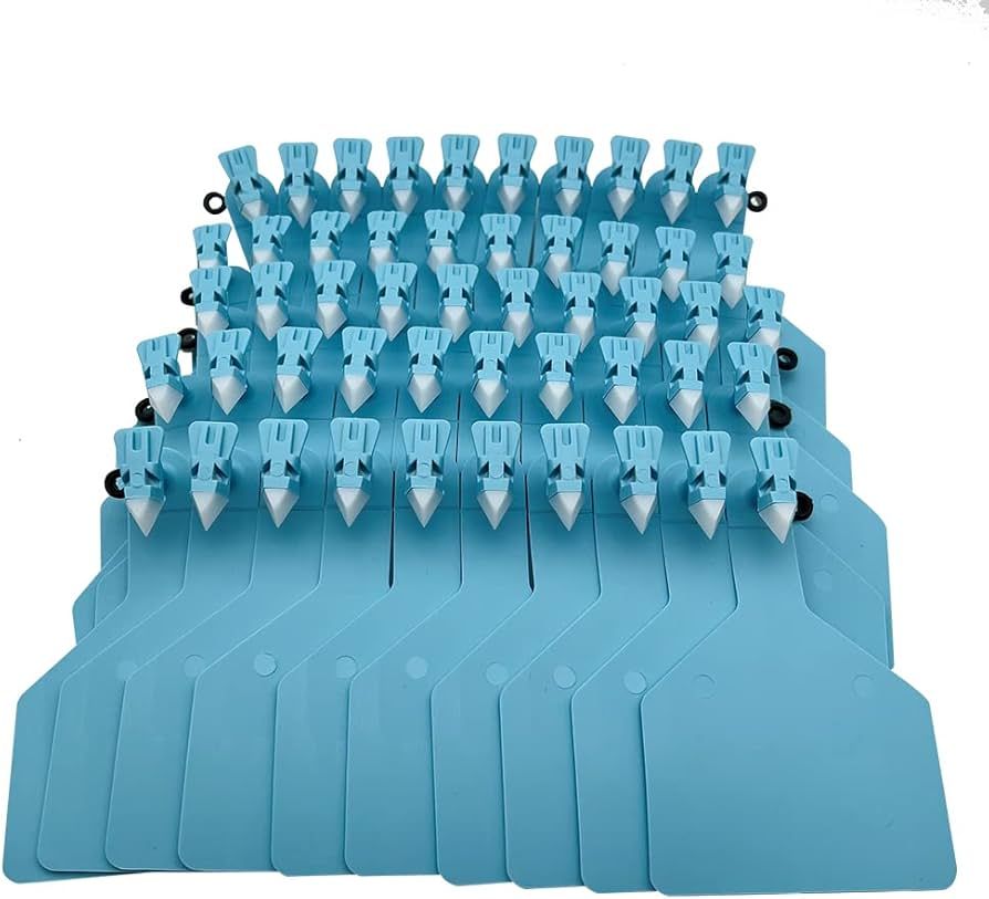 Z Tags 1PC Tags Blank Calf,  Sheep,  Goat - Blue 50 PKG