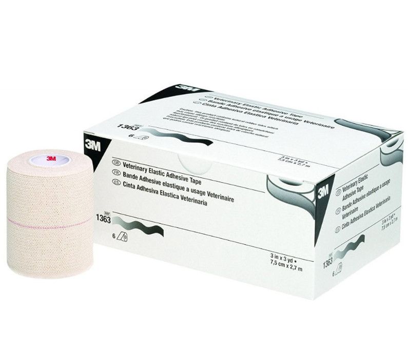 Vet Tape 3M Elastic Adhesive Tape #1363 3In X 3 Yards