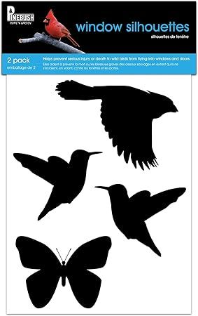 Pinebush Window Silhouettes 2pk