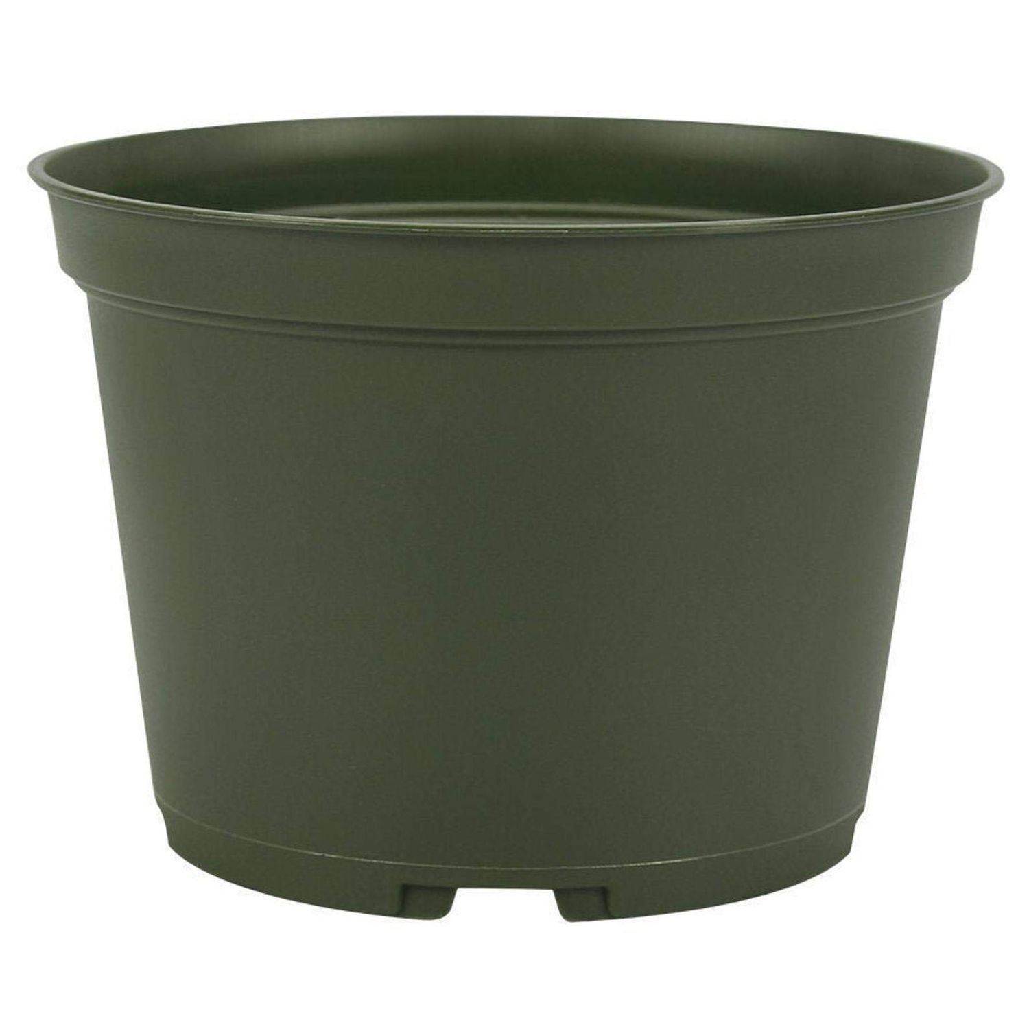 6" Round Azalea Plastic Pot Green