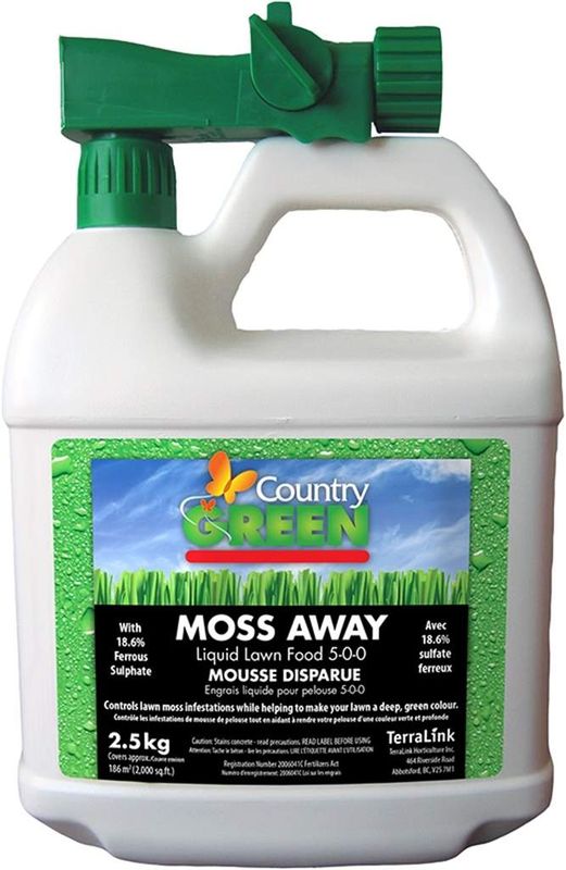 Country Green Moss Away 5-0-0 Liquid Lawn Food 2.5KG