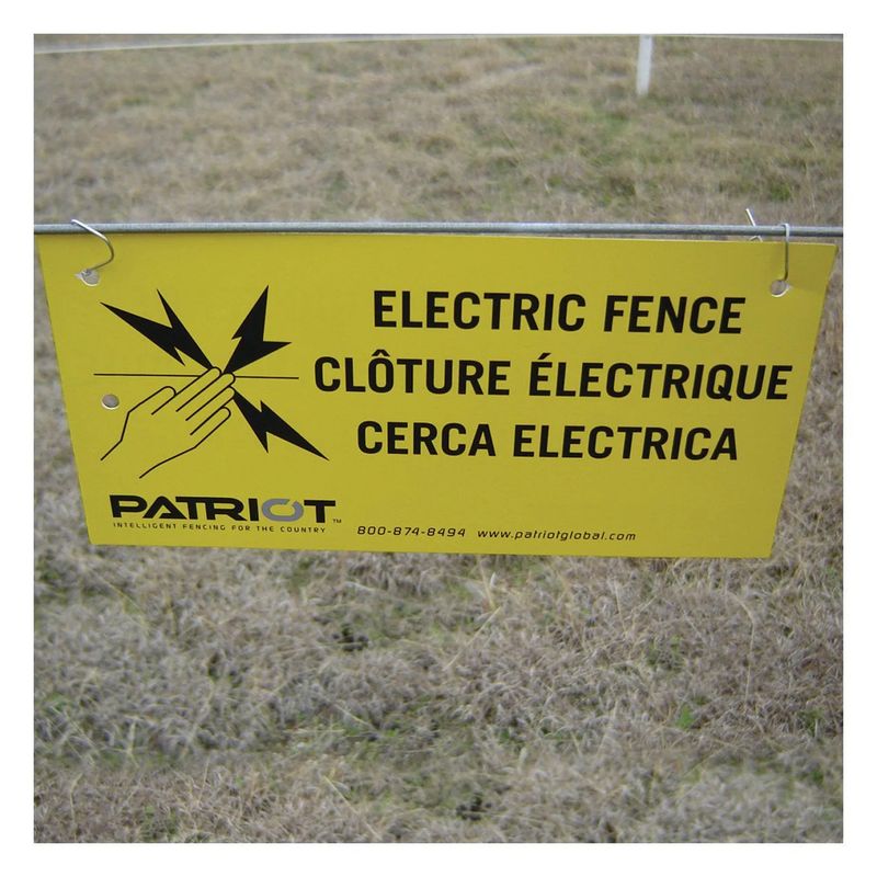 Electric Fence Warning Sign