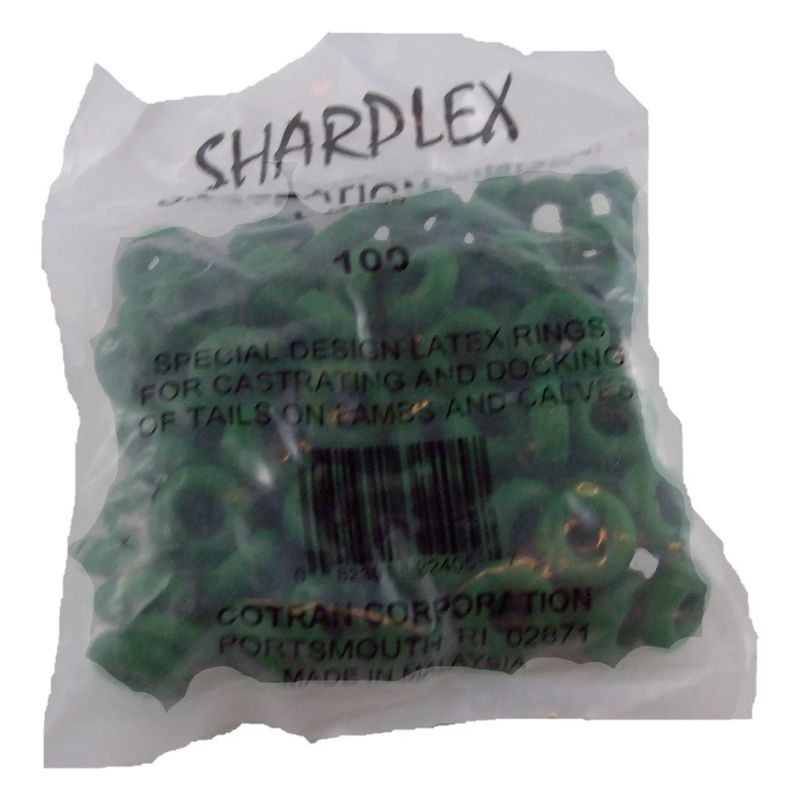 Sharpex Elastrator Rings 100PK