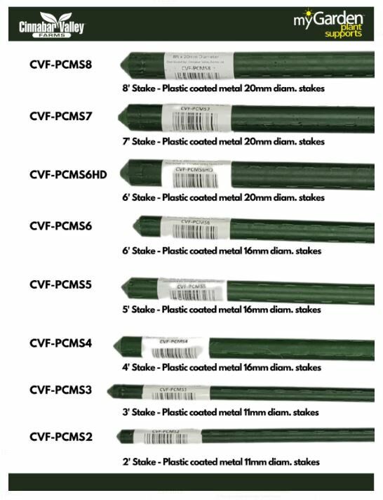 Stake Plastic Coated Metal 6' 20mm Diameter