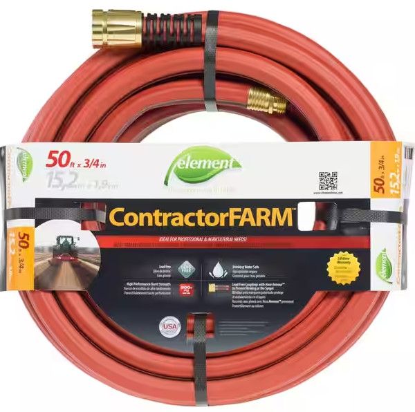 Hose Garden 3/4" x 50' Contractor Swan Element