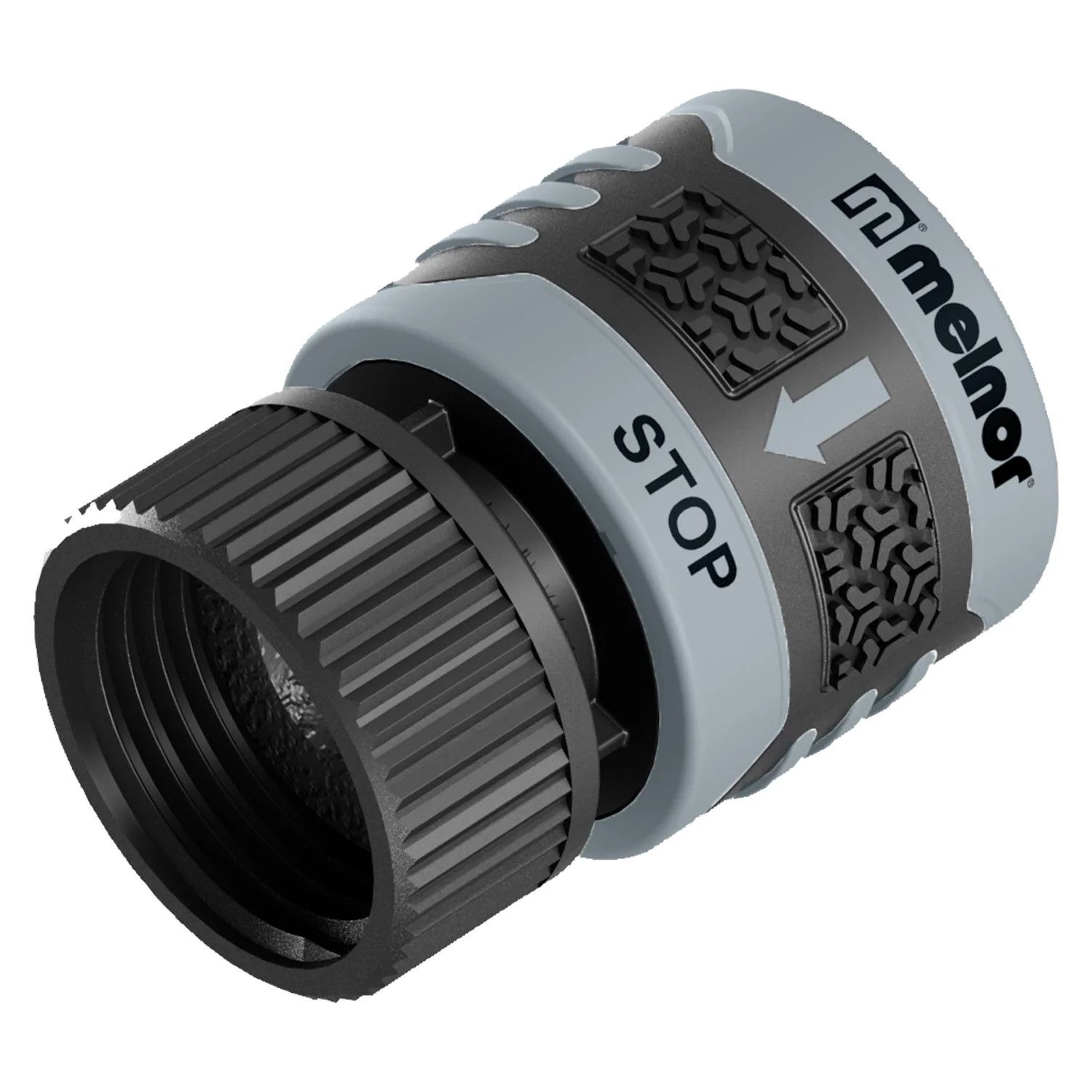 Hose End Connector w/ Water Stop