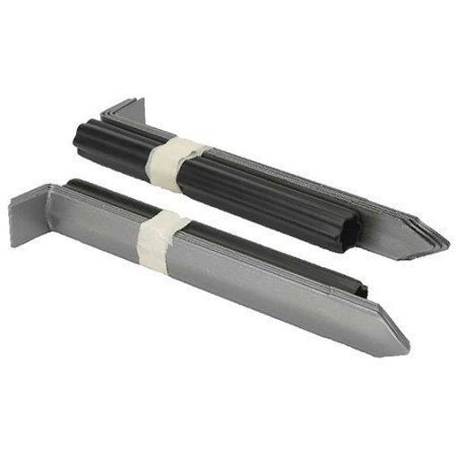 Stakes Lawn Edging Black  4  &amp; 1 Connector
