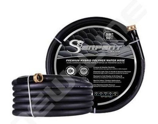 Serpent Black Garden Hose 5/8" X 100' 150 PSI
