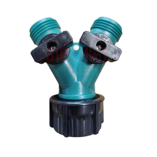 Hose Y Dual Shut Off Poly