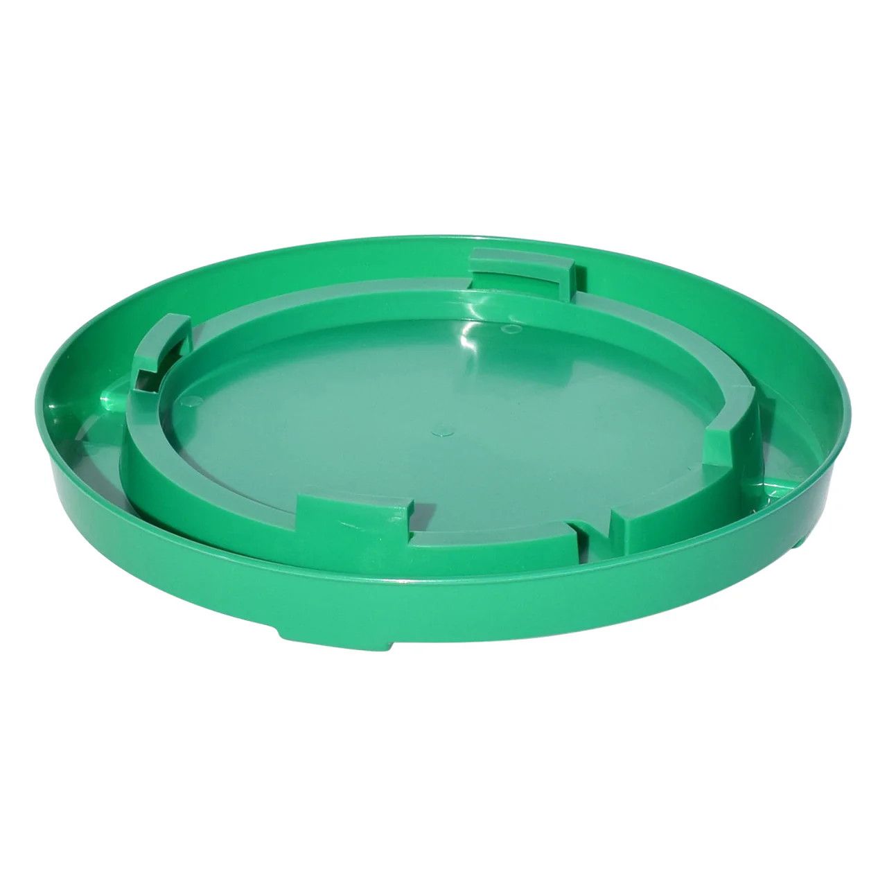 Tuff Stuff Enclosed Poultry Drinker Gallon Base (Green)
