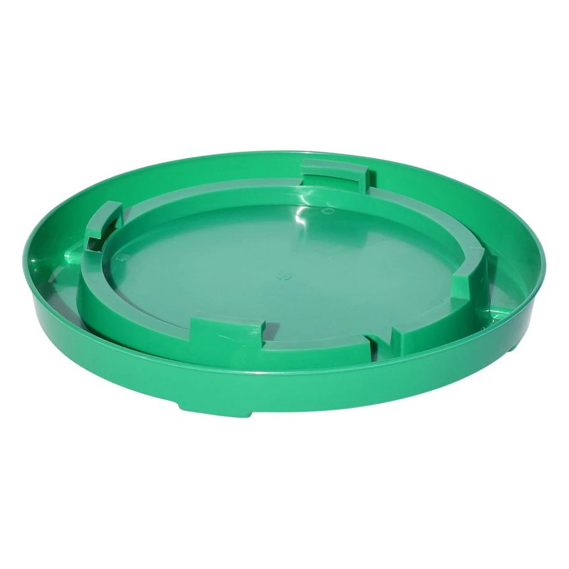 Tuff Stuff Enclosed Poultry Drinker Gallon Base (Green)