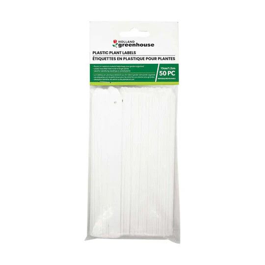Plastic Plant Labels 6" 50PK