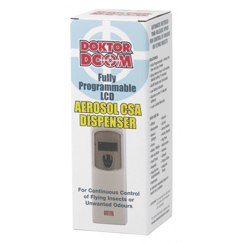 Doktor Doom Aerosol CSA Dispenser for 170 Gram  Fully Programable LCD