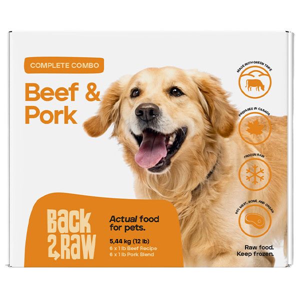 Back2Raw Frozen - Complete Combo Beef/Pork Blend [DOG] 12LB