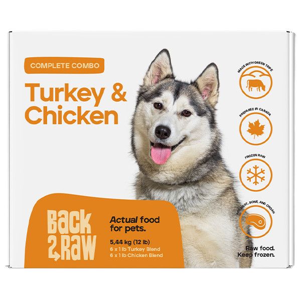Back2Raw Frozen - Complete Combo Turkey Blend/Chicken Blend [DOG] 12LB