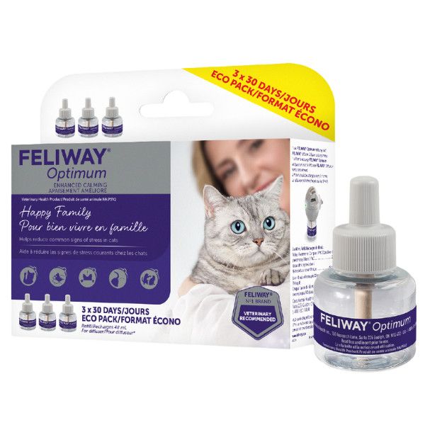 Feliway Cat Optimum 30-Day Refill 3-Pack