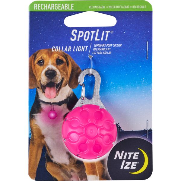 SpotLit Rechargeable Collar Light Pink