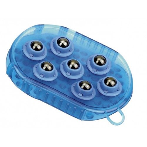 Gel Massage Mitt w/ Rollers Blue