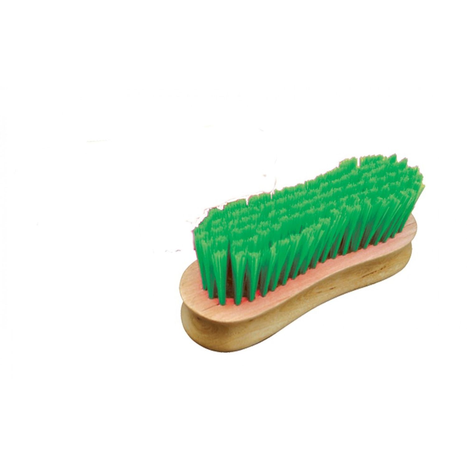 Wooden Backed Face Brush Neon Green