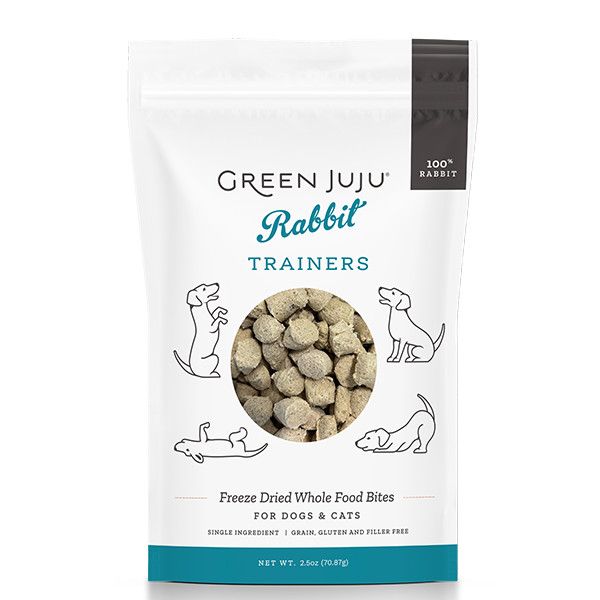 Green Juju Dog/Cat Freeze Dried Trainers Rabbit 2.5 oz