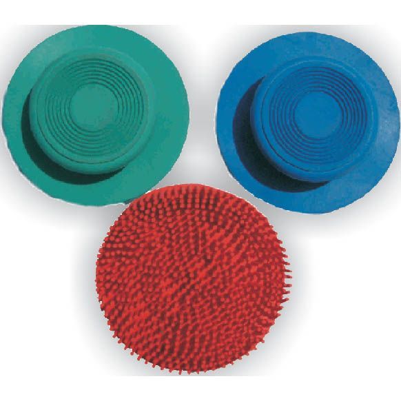 Round Rubber Curry Comb Purple