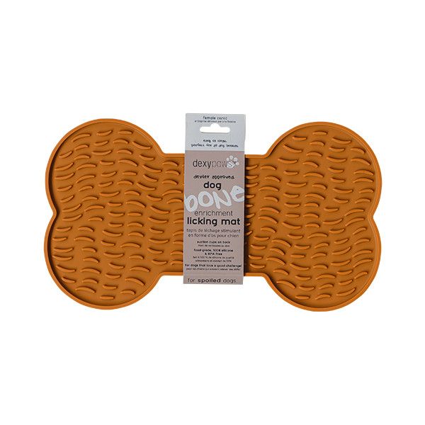 Dexypaws Dog Enrichment Lick Mat Bone