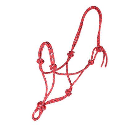 Waldhausen Rope Halter Red/Navy Cob