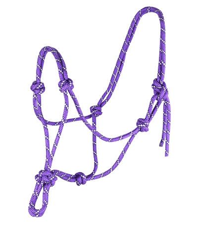 Waldhausen Rope Halter Lilac/Navy Cob