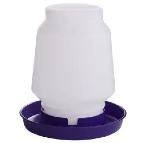 Complete Plastic Poultry Fount Purple 1 GAL
