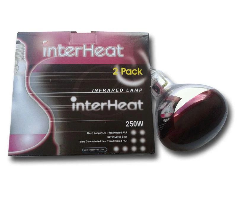 Interheat Bulb Red 2 Pack 250W